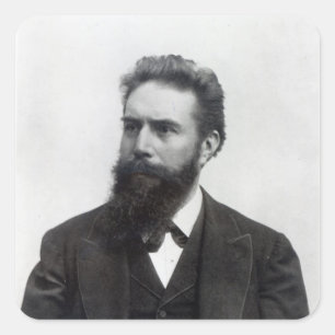 Wilhelm Rontgen Vierkante Sticker