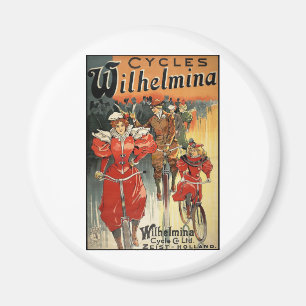 Wilhelmina Cycle & Co. Ltd. Zeist-Holland Magneet