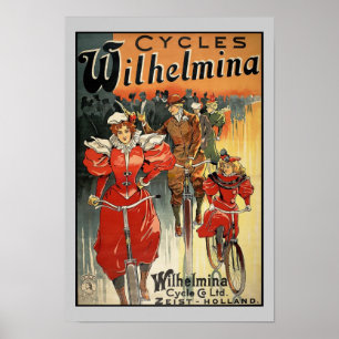 Wilhelmina Cycle & Co. Ltd. Zeist-Holland Poster