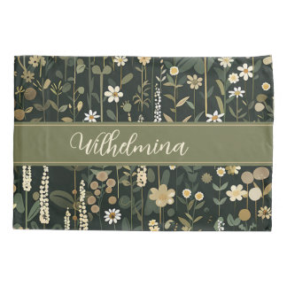 Wilhelmina Dark Daisy Floral Kussensloop