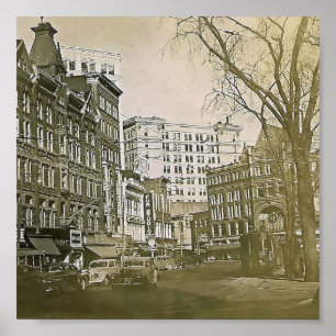 Wilkes-Barre Pa van 1930. Poster