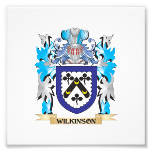 Wilkinson Coat of Arms - Family Crest Foto Afdruk
