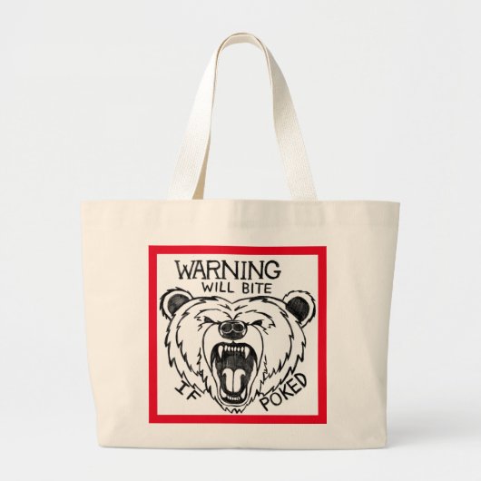 Will Bite If Poked beer canvas tas by Ann Charles (Voorkant)