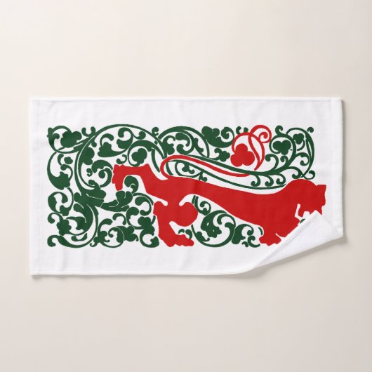 Will Bradley Heraldic Lion (Serviette à main)