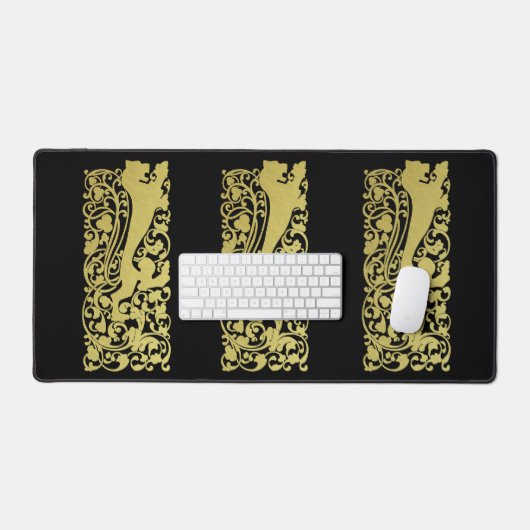 Will Bradley Heraldic Lion Bureaumat (Keyboard & Muis)