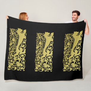 Will Bradley Heraldic Lion Fleece Deken