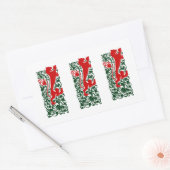 Will Bradley Heraldic Lion Rechthoekige Sticker (Envelop)