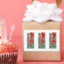 Will Bradley Heraldic Lion Rechthoekige Sticker