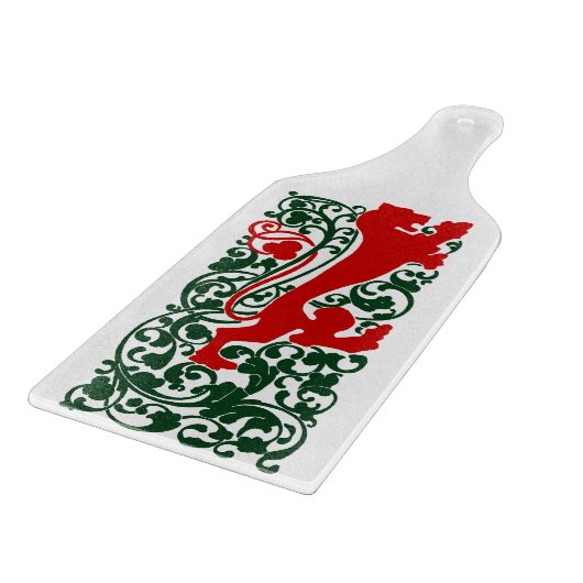 Will Bradley Heraldic Lion Snijplank (Hoek)