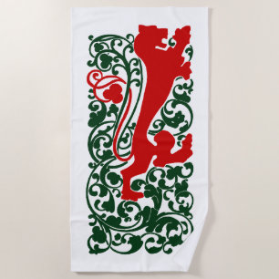 Will Bradley Heraldic Lion Strandlaken