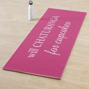 Will Chaturanga for Cupcakes Yoga Mat