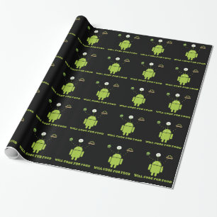 Will Code for Food Android Software Developer Cadeaupapier
