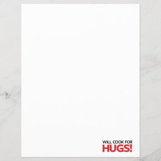 Will Cook for Hugs Flyer (Voorkant)