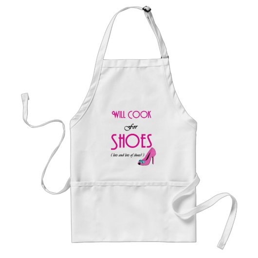 Will Cook for Shoes Standaard Schort (Voorkant)