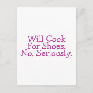 Will Cook niet serieus voor schoenen Briefkaart