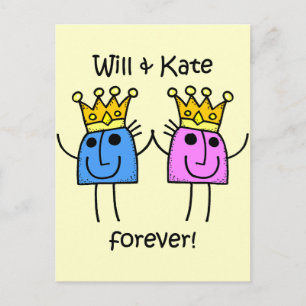Will en Kate Briefkaart