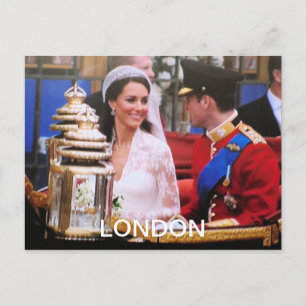 Will en Kate Royal Wedding Briefkaart