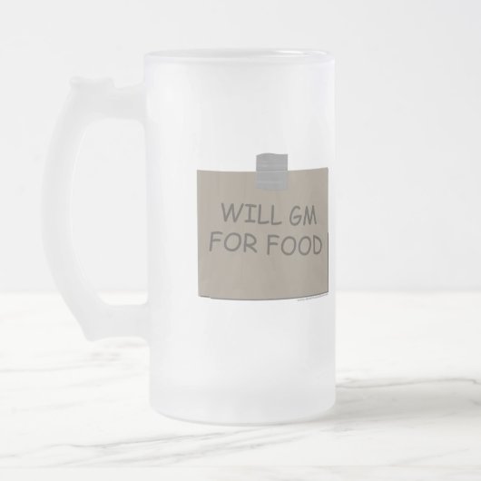 Will GM voor voedsel Matglas Bierpul (Links)