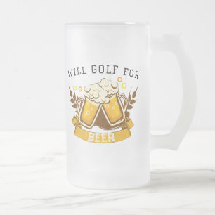 Will GOLF voor bier aanpasbaar Matglas Bierpul