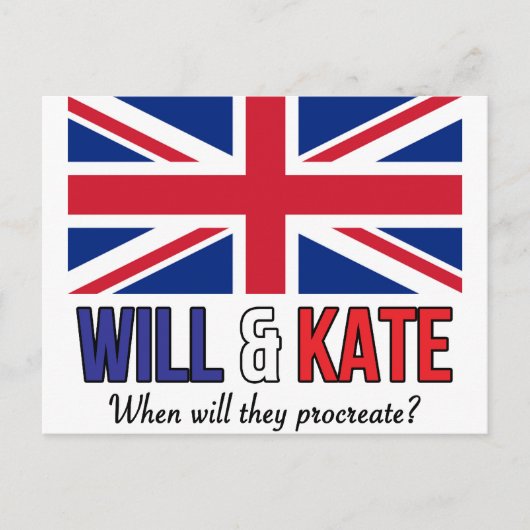 Will & Kate Briefkaart (Voorkant)
