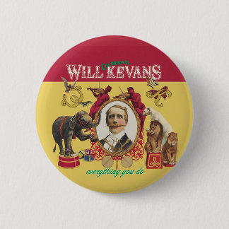 Will Kevans badge 1 Ronde Button 5,7 Cm