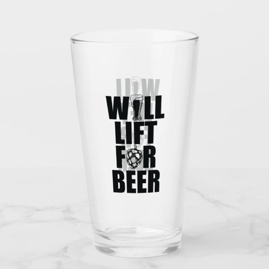 Will Lift voor bier Glas (Voorkant)