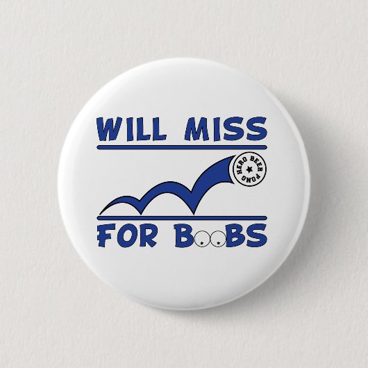 Will Miss Beer Pong Button (Voorkant)