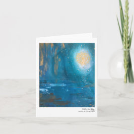 Will o' the Wisp Folded Note Card Kaart