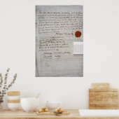 Will of Admiral Lord Nelson Poster (Keuken)
