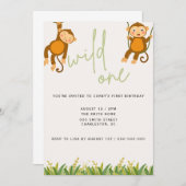 WILL ONE First Birthday Invitation (Devant / Derrière)