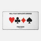 Will Play Duplicate Bridge For Food 4 Card Suits (Recto)