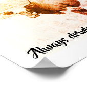 Will Rogers beroemd citaat op koe fotokunst Poster (Hoek)