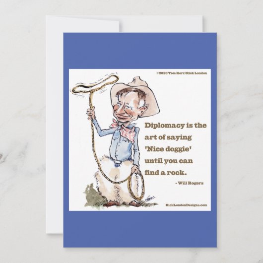 Will Rogers & citaat (Voorkant)