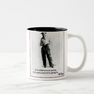 "Will Rogers - Government" Tweekleurige Koffiemok