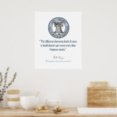Will Rogers Quote (Dood & Belastingen) Poster (Keuken)