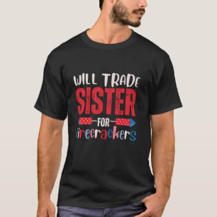 Will ruilen zus voor voetzoekers grappige jongens t-shirt