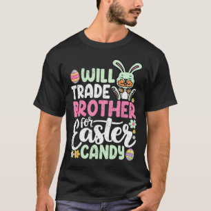 Will ruilt broeder voor Paas Snoep Funny Peuter T-shirt