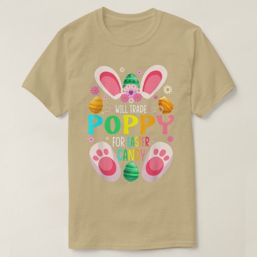 Will ruilt pap voor paasmeisjes in Snoep T-shirt (Design voorkant)