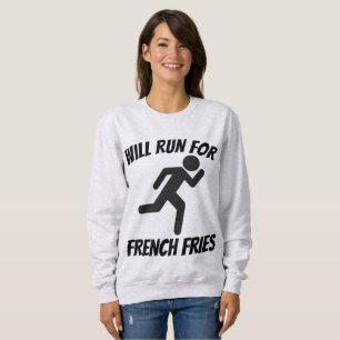 WILL RUN VOOR FRIET, Grappige T-shirts