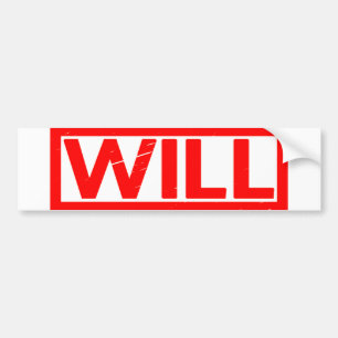 Will Stamp Bumpersticker