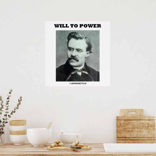 Will to Power (Friedrich Nietzsche) Poster (Keuken)