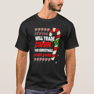 Will Trade Cousin voor kerstsnoepjes Boy Gi T-shirt