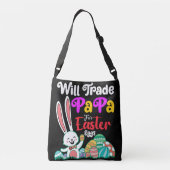 Will Trade Papa for Easter Eggs Crossbody Tas (Achterkant)