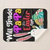 Will Trade Papa for Easter Eggs Sherpa Deken (Voorkant (horizontaal))