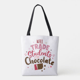 Will Trade Studenten voor Chocolate Funny Valentij Draagtas