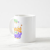 Will Trade Students For Candy Teacher Cute Hallowe Koffiemok (Voorkant links)