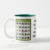 Will Work For Bingo Money mug (Gauche)