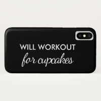Will Workout for Cupcakes iPhone Case
