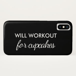 Will Workout for Cupcakes iPhone Case