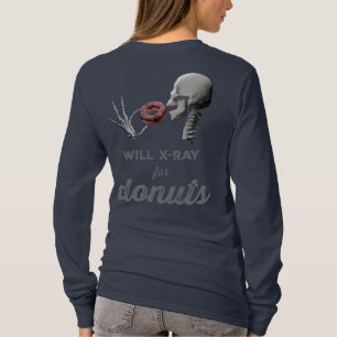 Will X-Ray voor Donuts en stralingssymbool T-shirt